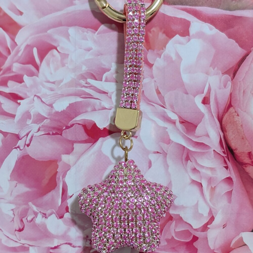 Rhinestone Bag Charm/Keychain - Picture 4 of 13
